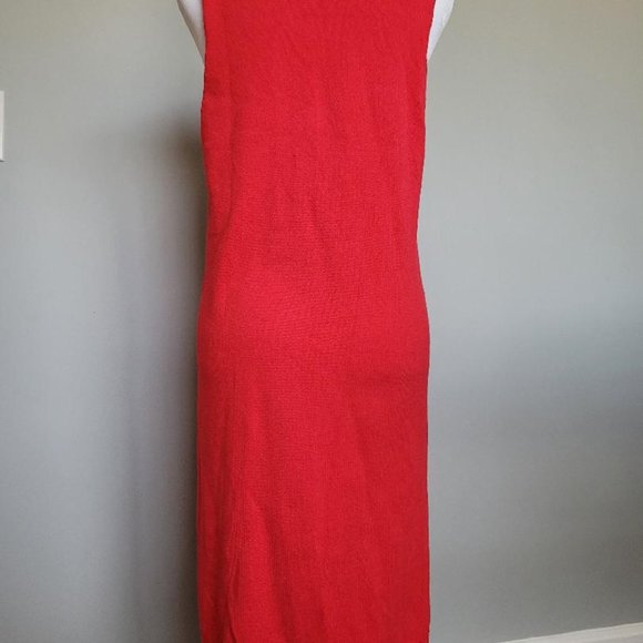 Ann Taylor Factory Dark Pink Knit Midi Dre… - Picture 3 of 6